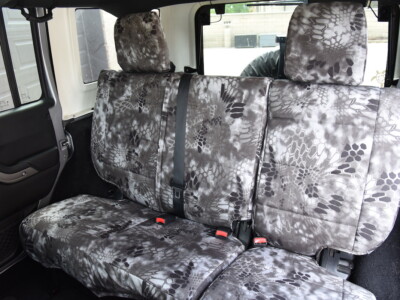 <b>
2015 Jeep Wrangle
</b>
<br>
Insert: Kryptek Raid C72 (Canvas)
</br>Trim: Kryptek Raid C72 (Canvas)
</br>Product: Camo - Gold Series | Covers and Camo