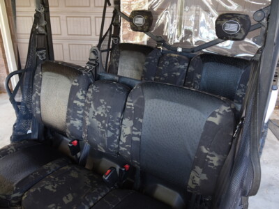 <b>
  2020 Can-Am Defender
</b>
  <br>
     Insert: Black Ostrich E01 (Sim. Leather)
  </br>Trim: MultiCam Black™ C80 (Canvas)
<br> Product: UTV </br> | Covers and Camo