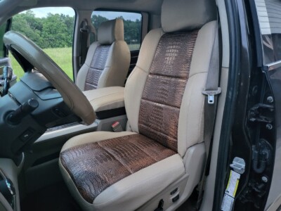 <b>
2011 RAM 3500
</b>
  <br>
         Insert: Java Croc E42 (Sim. Leather)
  </br>Trim: Sandstone Ostrich E35 (Sim. Leather)
<br> Product: Exotic - Gold Series </br> | Covers and Camo