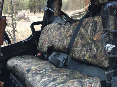 2021 Honda Pioneer rear UTV bench seat covers in Mossy Oak NB Country camouflage