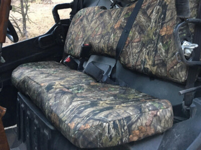 2021 Honda Pioneer rear UTV bench seat covers in Mossy Oak NB Country camouflage