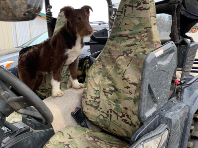 2018 Yamaha Wolverine front UTV Camo seat covers in MultiCam Original