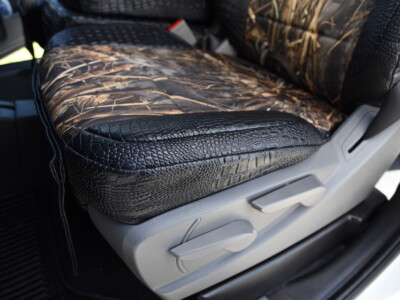 <b>2019 GMC Sierra 3500
</b><br>
Insert: Realtree Max-7 (Canvas)
</br>Trim: Midnight Croc (Sim. Leather)
<br>Product: Camo - Gold Series </br> | Covers and Camo
