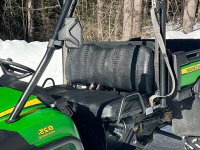 Rear bench Midnight Croc E43 seat covers for 2015 John Deere Gator 825