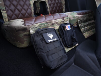 2023 Ford Bronco tactical seat back organizers in MultiCam Original camouflage