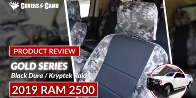 Black Dura Kryptek Raid 2019 RAM 2500 Custom Seat Covers Black Dura Kryptek Raid 2019 RAM 2500 Custom Seat Covers