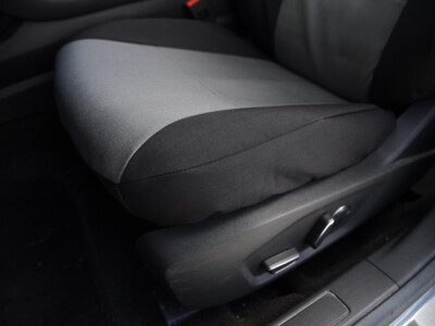 2015 Ford Fusion front Canvas Seat Covers Bronze Series with Gray Cordura inserts and Black Cordura side panels