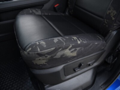 2023 RAM 2500 driver seat cushion with Black Perforated Sof-Touch insert and MultiCam Black trim