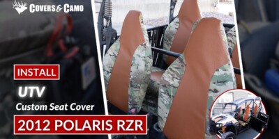 2012 Polaris RZR Seat Cover Installation: Custom Seat Covers: Covers & Camo