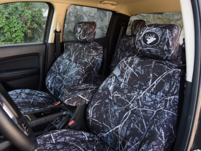 2019 Ford Ranger front seat covers in Sirphis Harvest Moon camouflage