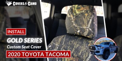 2020 Toyota Tacoma Seat Cover Installation: Mossy Oak New Break-Up Camo Seat Covers