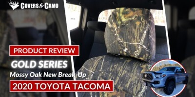 2020 Toyota Tacoma front seat covers in Mossy Oak NB Country camouflage