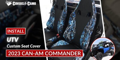2023 Can-Am Commander | Seat Cover Installation | Black Dura and Sirphis Undertow | Covers & Camo