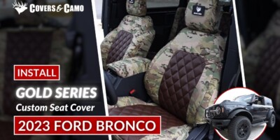 2023 Ford Bronco Seat Cover Installation | Camo Seat Covers - Gold Series | Covers & Camo