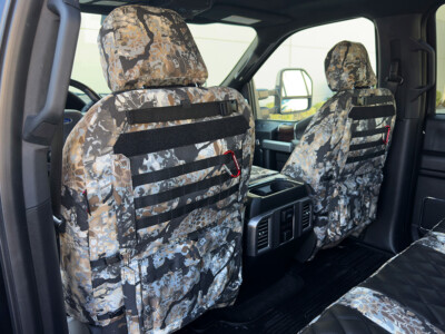 2018 Ford F-350 Kryptek Skyfall camouflage seat back MOLLE panel covers