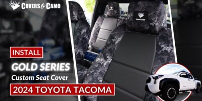 2024 Toyota Tacoma Seat Cover Installation | Gold Series | True Timber Urban Camo | Covers & Camo