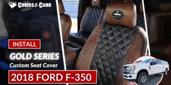 2018 Ford F-350 | Exotic - Gold Series Seat Covers | Installation | Midnight Croc Diamond /Java Croc 2018 Ford F-350 | Exotic - Gold Series Seat Covers | Installation | Midnight Croc Diamond /Java Croc