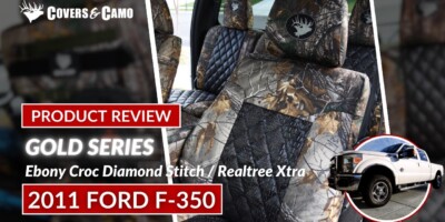 2011 Ford F-350 Seat Covers | Realtree Camo with Alligator Skin | Covers & Camo | Gold Series