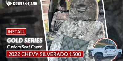 2022 Chevy Silverado 1500 |Gold Series Installation | Kryptek Seat Covers | Covers & Camo