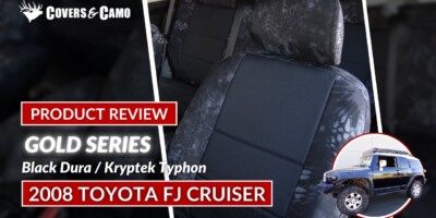 2008 Toyota FJ Cruiser seat covers in Black HD 1000 and Kryptek Typhon camouflage