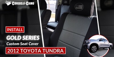 2012 Toyota Tundra | Gold Series Installation | HD1000 Heavy Duty Canvas Seat Covers | Covers & Camo