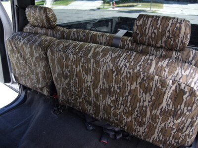 2008 Chevy Silverado 1500 rear bench seat covers in Mossy Oak Bottomland Original camouflage