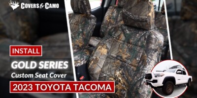 2023 Toyota Tacoma | Seat Cover Installation | Gold Series | Realtree Seat Covers | Covers & Camo