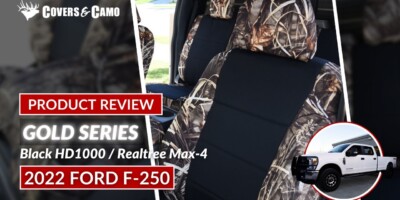 2022 Ford F-250 | Realtree Seat Covers | Black HD1000 Realtree Max-4 | Gold Series | Covers & Camo