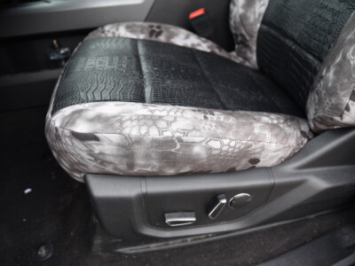 <b>
2018 Ford F-150
</b>
<br>
Insert: Midnight Croc E43 (Sim. Leather)
</br> Trim: Kryptek Raid C72 (Canvas)
</br>Product: Camo - Gold Series | Covers and Camo