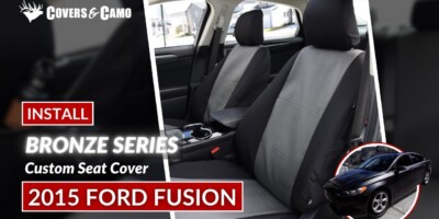 2015 Ford Fusion | Seat Cover Installation | Bronze Series | Canvas Seat Covers | Covers & Camo