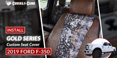2019 Ford F-350 | Seat Cover Installation | Gold Series | Alligator/Camo Seat Covers | Covers & Camo