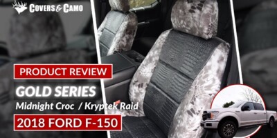 2018 Ford F150 Kryptek Raid with Midnight Croc Custom Seat Covers