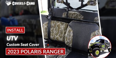 2023 Polaris Ranger | Seat Cover Installation | Mossy Oak Bottomland Seat Covers | Covers & Camo
