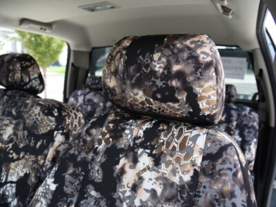 2013 Chevy Silverado 1500 Kryptek Skyfall camouflage headrest seat covers