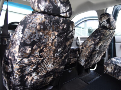 2013 Chevy Silverado 1500 front seat covers in Kryptek Skyfall camouflage