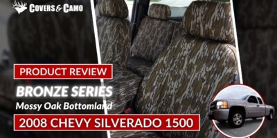 2008 Chevy Silverado 1500 front seat covers in Mossy Oak Bottomland Original camouflage