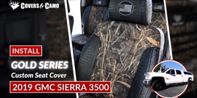2019 GMC Sierra 3500 | Seat Cover Installation | Gold Series | Realtree Seat Covers |  Covers & Camo