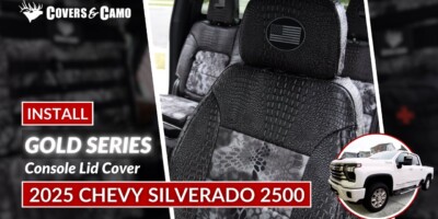 2025 Chevy Silverado 2500 | Seat Cover Console Lid Installation | Covers & Camo