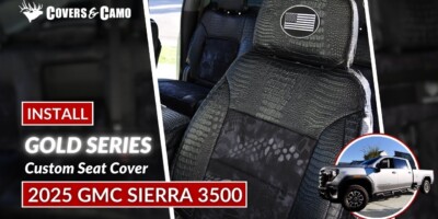 2025 GMC Sierra 3500 | Seat Cover Installation | Alligator-Camo Seat Covers | Kryptek Seat Covers