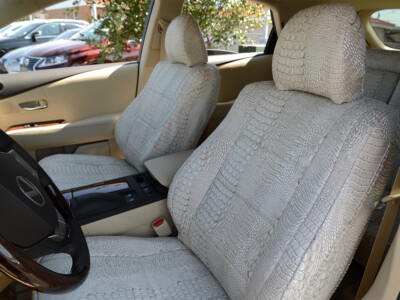 2015 Lexus RX 350 | Bone Croc 2015 Lexus RX 350 front alligator seat covers with Bone Croc inserts and Bone Croc trim