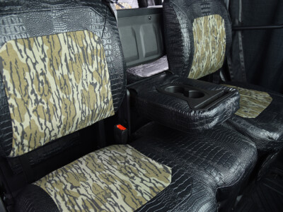 2026 CFMOTO U10 fold-down armrest with Midnight Croc trim