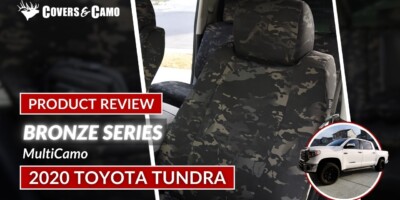 2020 Toyota Tundra seat covers in MultiCamo camouflage