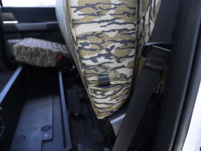 <b>
2026 Ford F-350
</b>
<br>
Insert: Brown Ostrich Diamond Stitch
</br> Trim: Mossy Oak Bottomland
</br>Product: Camo - Gold Series | Covers and Camo