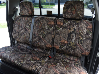 2019 Nissan Frontier | Mossy Oak NB Country 2019 Nissan Frontier rear bench Mossy Oak NB Country Bronze Series seat covers