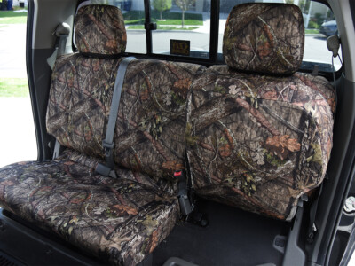 2019 Nissan Frontier rear bench Mossy Oak NB Country Bronze Series seat covers