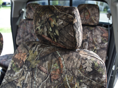 2019 Nissan Frontier | Mossy Oak NB Country 2019 Nissan Frontier rear bench Mossy Oak NB Country Bronze Series seat covers