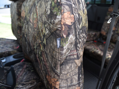 2019 Nissan Frontier rear bench Mossy Oak NB Country Bronze Series seat covers