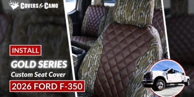 2026 Ford  F-350 | Seat Covers Installation | Mossy Oak Seat Cover