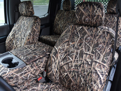 2019 Ford F-550 seat covers in Mossy Oak Shadow Grass Blades camouflage