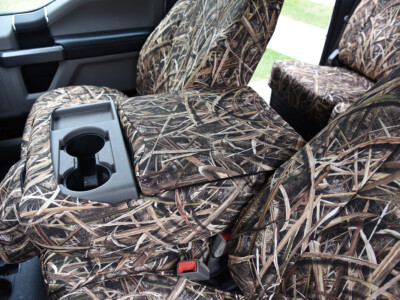 2019 Ford F-550 seat covers in Mossy Oak Shadow Grass Blades camouflage